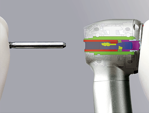 El mecanismo Push Button de las Piezas de Mano