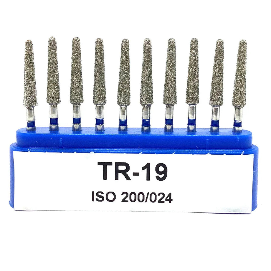 Fresa Diamante Tronco Plana TR-19 Azul